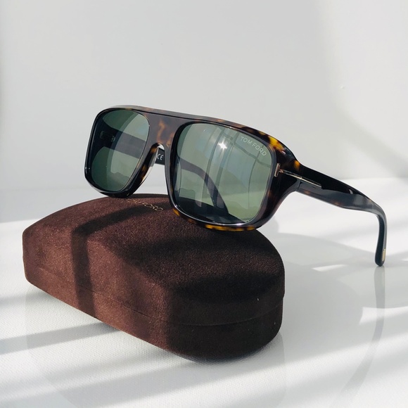 New TOM FORD Duke Square Dark Havana Sunglasses - Picture 3 of 16